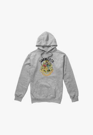 Cotton Soul, HARRY POTTER HOGWARTS CREST - Hoodie - mottled light grey