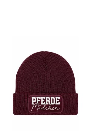 Mütze - bordeauxrot