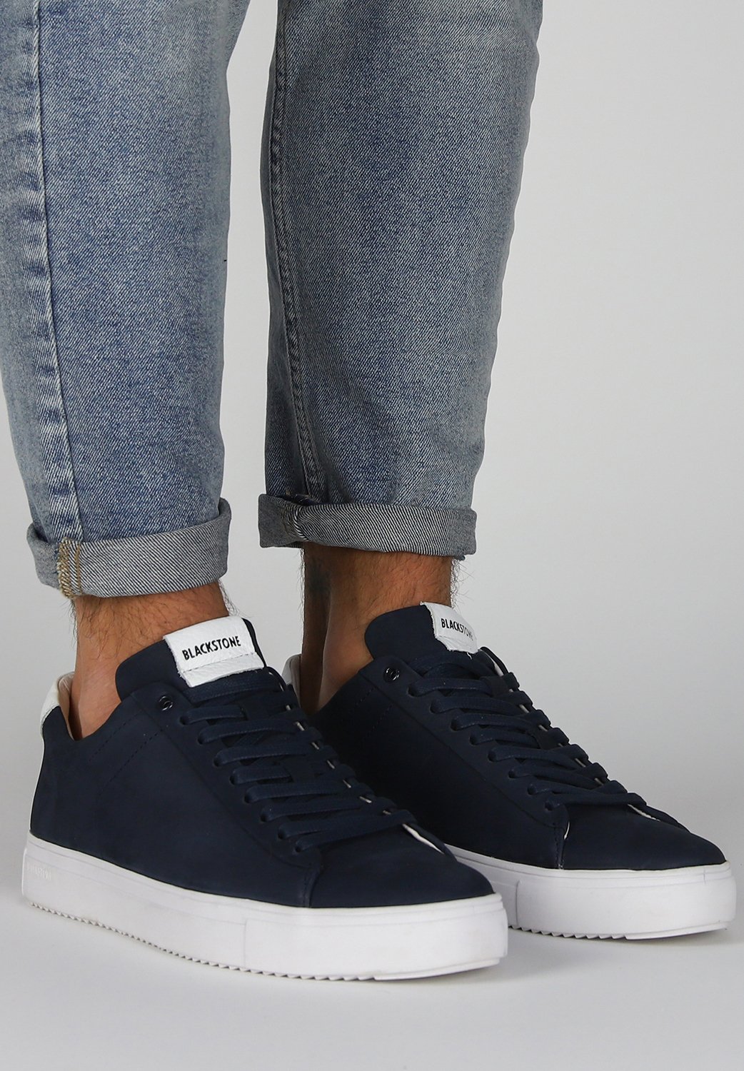 Blackstone Sneaker Blauw SG28 - De Roos Schoenen Breda
