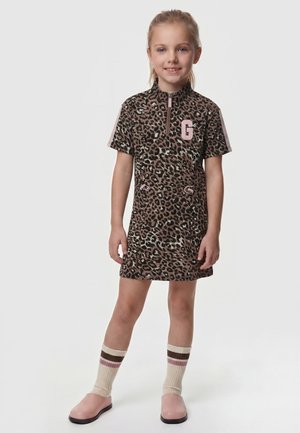 Guess, ANIMAL-PRINT DRESS - T-Shirt-Kleid - animalier