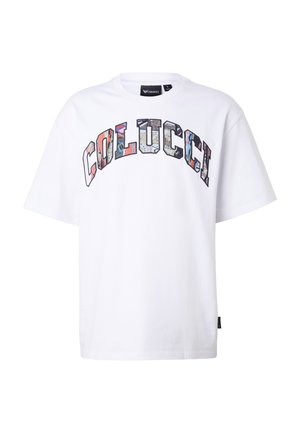 Colucci, LOGO T-SHIRT COLLEGE - T-shirt print - white   aop multi