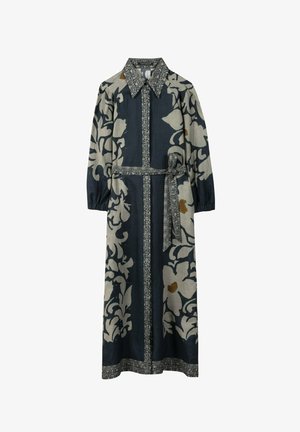 Luisa Cerano, LUISA CERANO RAMIE-KLEID MIT FLOWER-PRINT - Blusenkleid - tinted blue multi