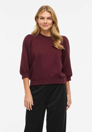 VILA, SWEATSHIRT VIVERA 3/4 SLEEVED - Sweatshirt - winetasting