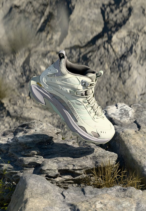 MOAB SPEED 2 MID GTX - Hiking shoes - greige