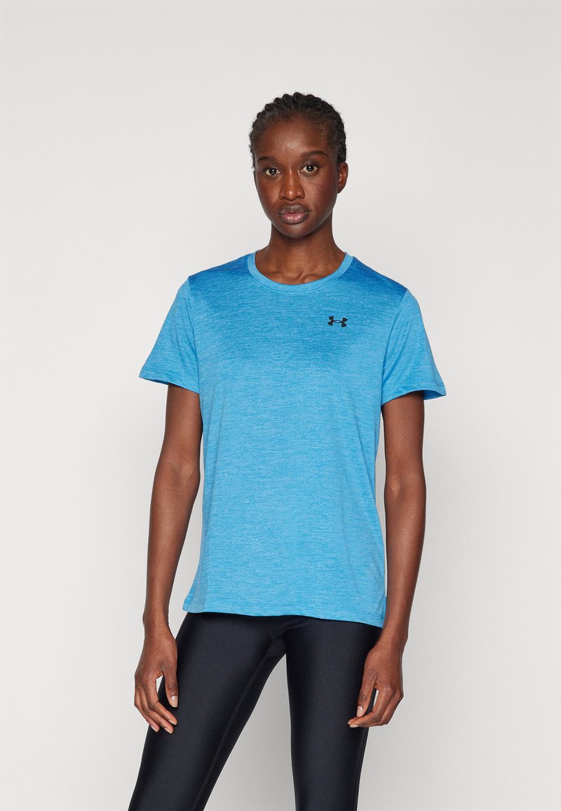 Under Armour TECH TWIST - T-skjorte til trening - viral blue/black