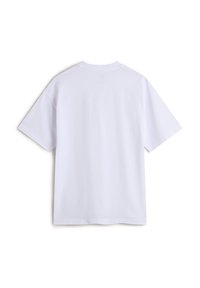 Camiseta blanca de manga corta, cuello redondo y espalda lisa. Fabricada en algodón suave, con un corte regular y textura suave.