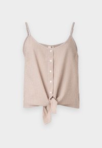 ONLLECEY KNOT SINGLET - Débardeur - toasted coconut/cloud dancer