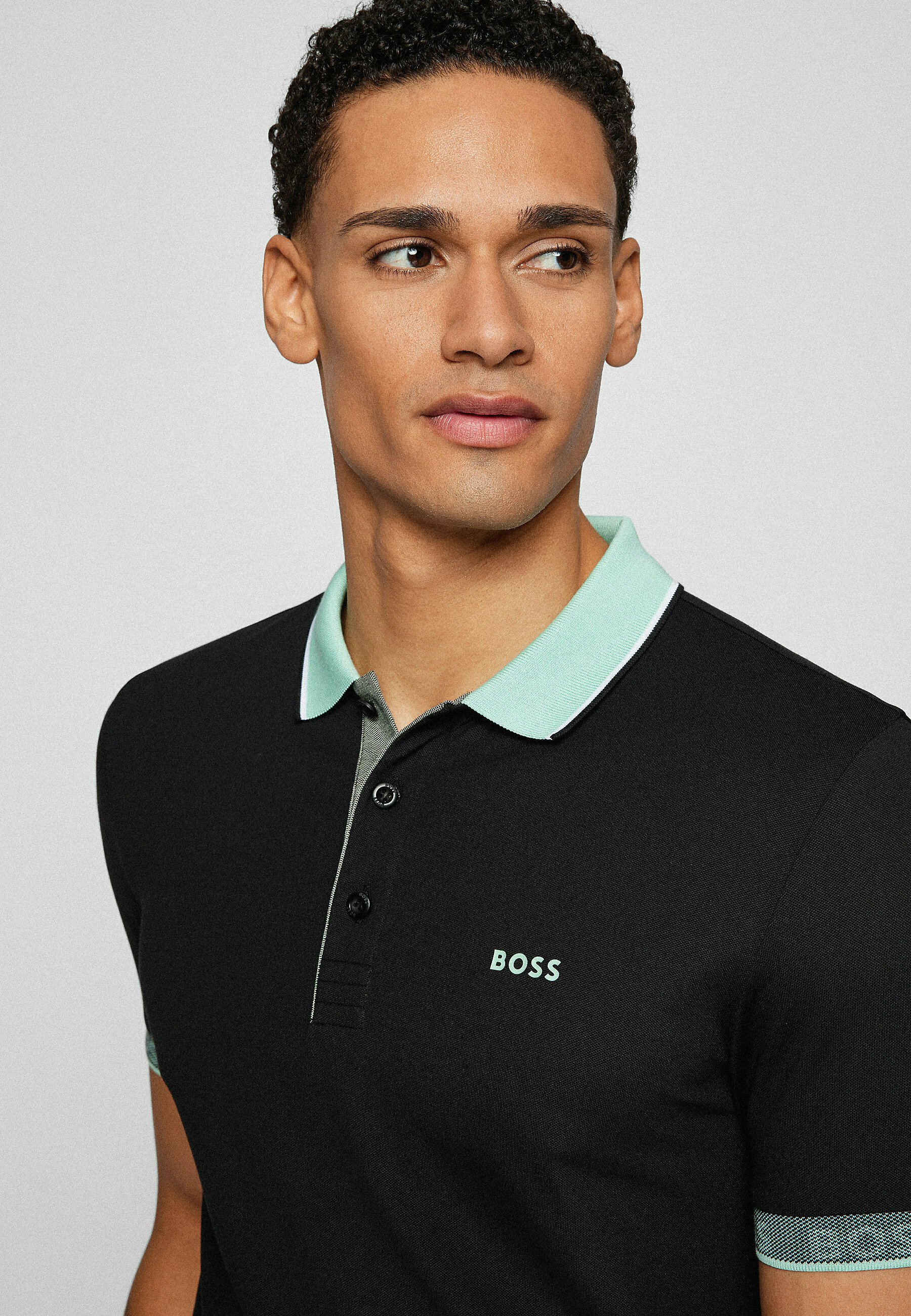 BOSS PAULE - Poloshirt - black one/zwart - Zalando.nl