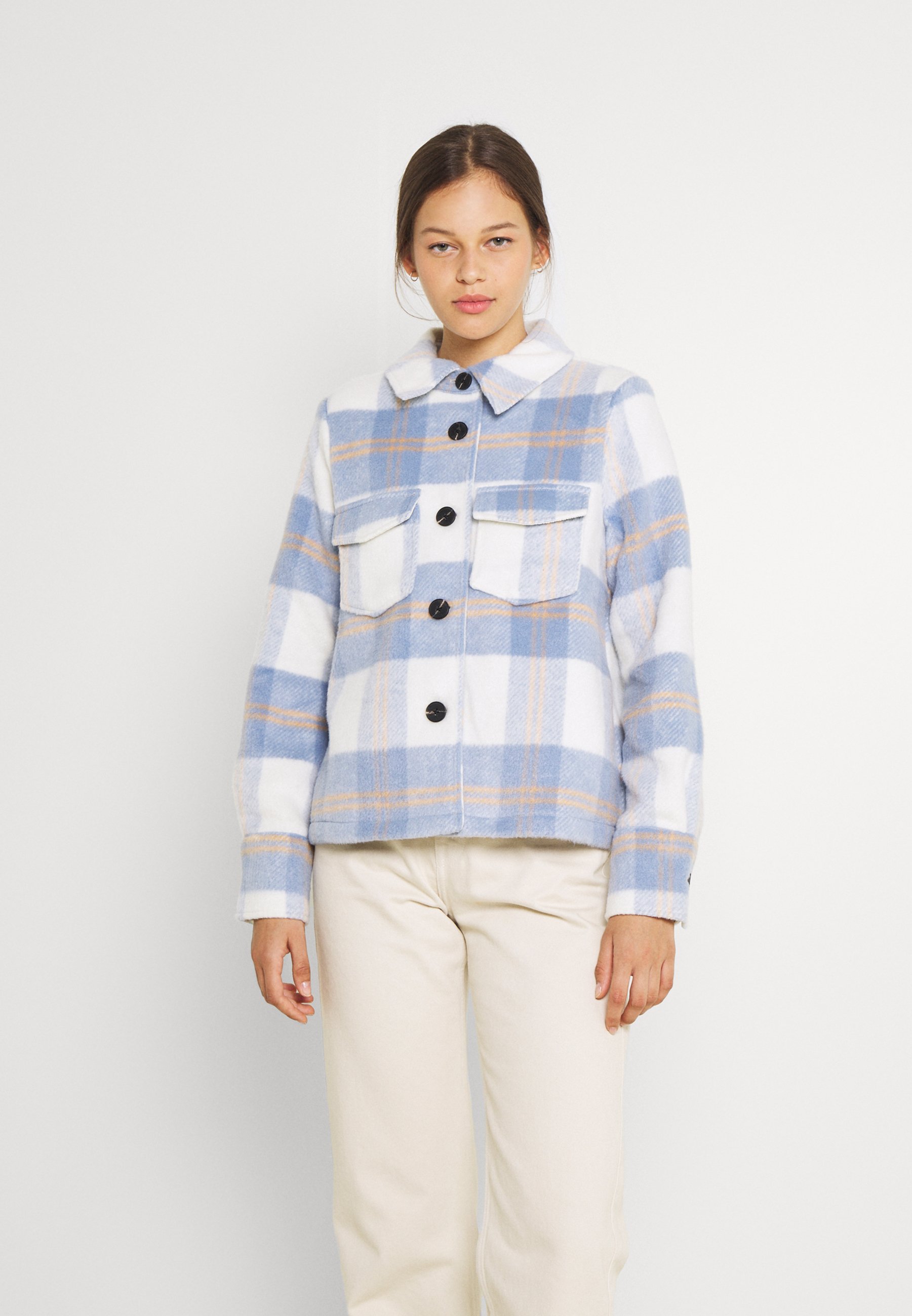 vero moda check coat