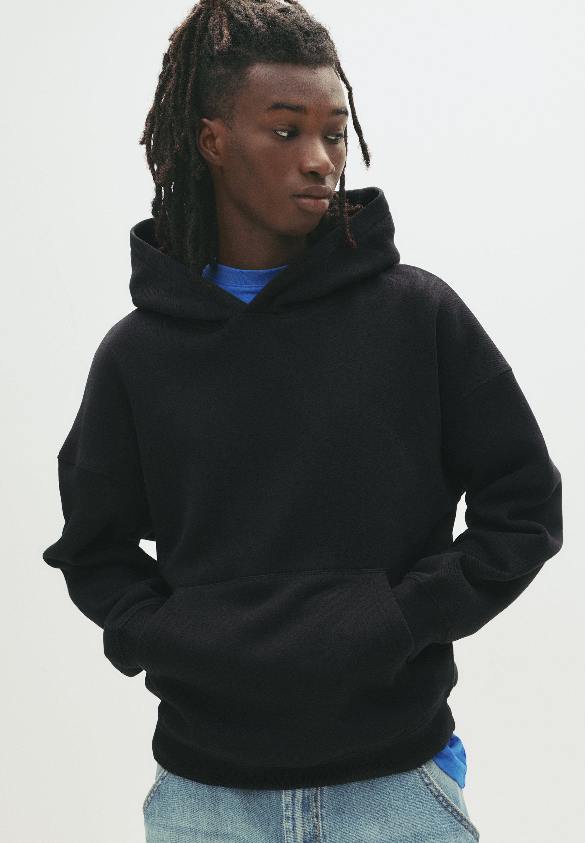 Sweat à capuche sans poches - Beats&Base - Noir (unisexe), Noir , S