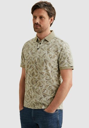 Vanguard, POLO SHIRT PIQUÉ PRINT BEIGE - Poloshirt - beige khaki