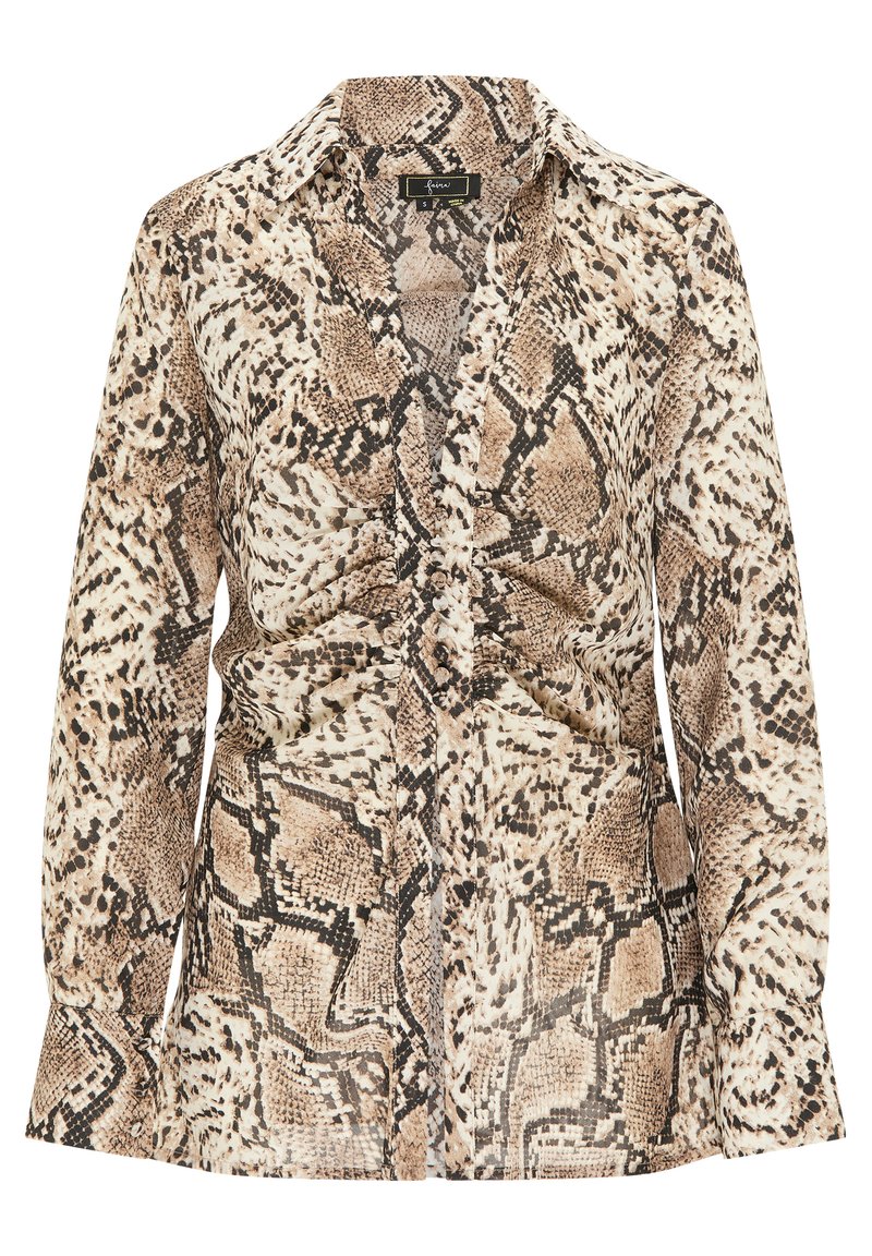 faina Overhemdblouse beige faina Overhemdblouse beige