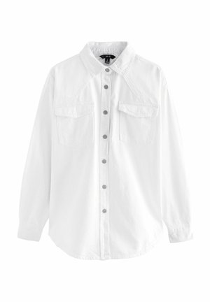 Next OVERSIZE - Denim jacket - white