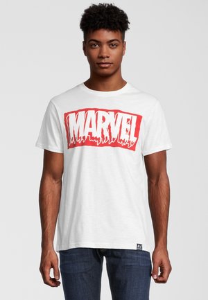 Re:Covered MARVEL SLIME LOGO VINTAGE - T-shirt med print - weiß