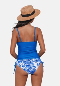 Cupshe SET - Bikiny - neon blue floral