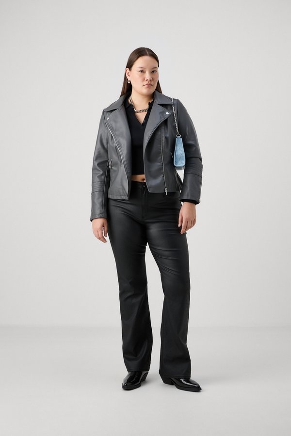 CARBLUSH FLARED COATED  - Trousers2