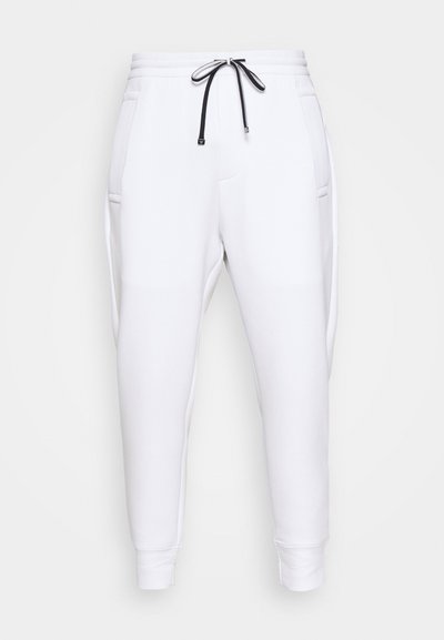 Emporio Armani TROUSER - Calças de fato de treino - bianco ottico