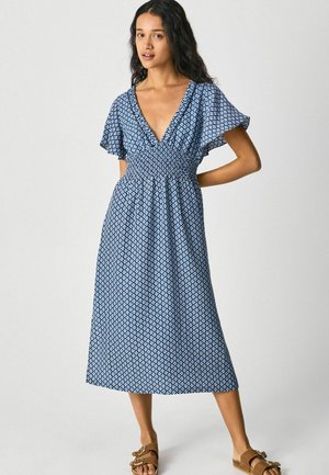 MIRACLE - Vestido informal - blue/white/dark blue