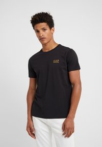 EA7 Emporio Armani Jednoduché tričko - black