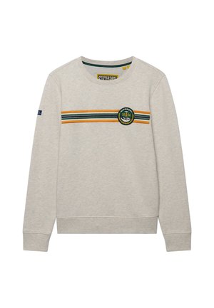 Superdry & Co, SUPERDRY OUTDOOR STRIPE LOGO RELAXED SWEATSHIRT.. - Sudadera - oatmeal beige marl