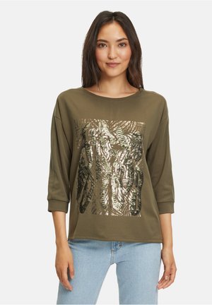 MIT PAILLETTEN - Sweatshirts - khaki