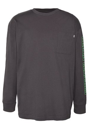 Urban Classics, NEON LOGO BOXY POCKET - Langærmet T-shirt - darkshadow