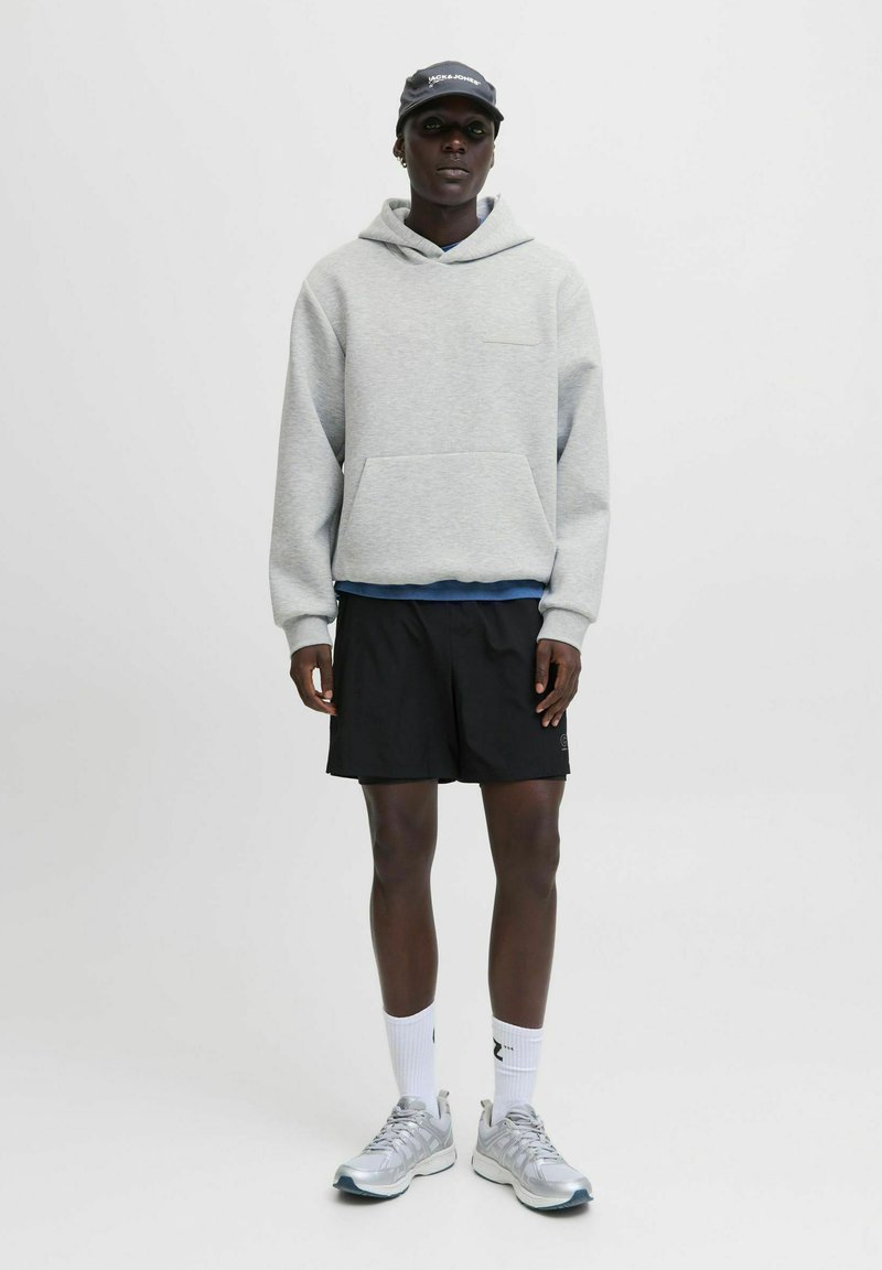 JACK & JONES Homme Pull à Capuche Hoodie Jjecorp Graphique - Régulier