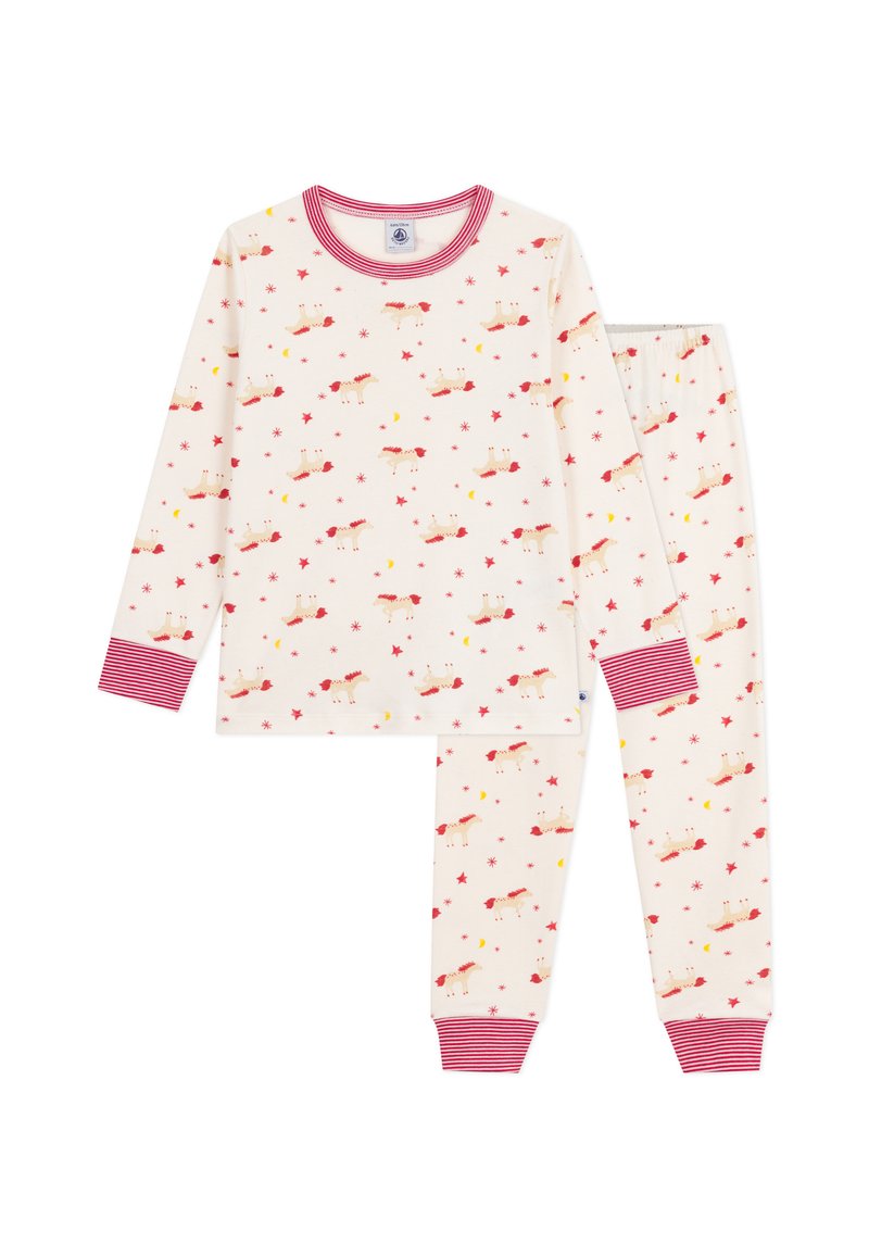 Petit Bateau COTE HORSES - Pijama - milk/multico