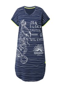 LAURASØN V-AUSSCHNITT - Žerzejové šaty - dark blue