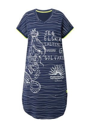 LAURASØN V-AUSSCHNITT - Jerseyjurk - dark blue