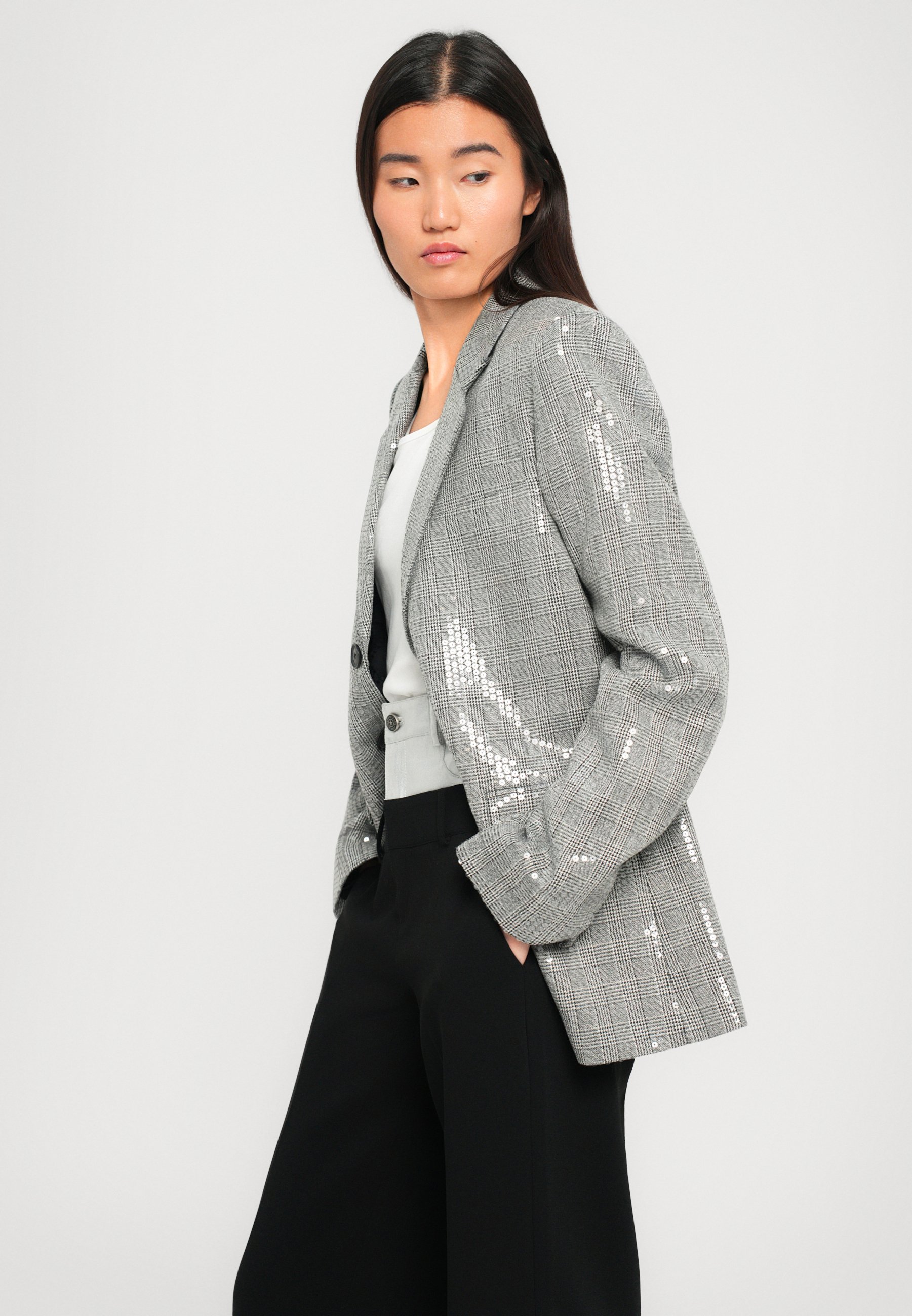 Zadig & Voltaire VANILLE CAR - Blazer - black/multi-coloured