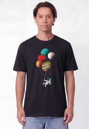 watapparel, BALLOON SPACEMAN UNISEX - T-Shirt print - black