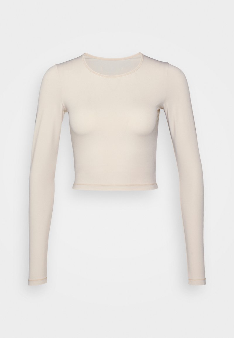 Damen Sportbekleidung | Casall CROP LONG SLEEVE Langarmshirt light sand/sand - PG52826 Damen Sportbekleidung | Casall CROP LONG SLEEVE Langarmshirt light sand/sand - PG52826