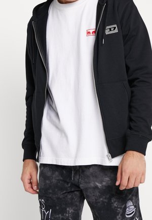 Felpa con zip - black