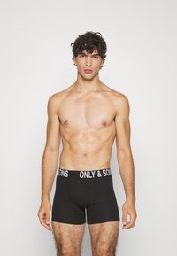 Only & Sons ONSFITZ BOLD LOGO TRUNK 3 PACK - Calzoncillos - black
