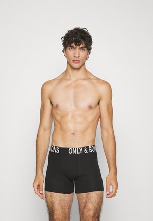 Only & Sons ONSFITZ BOLD LOGO TRUNK 3 PACK - Calzoncillos - black