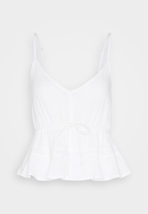 VILA VILIS CROPPED - Felső - snow white