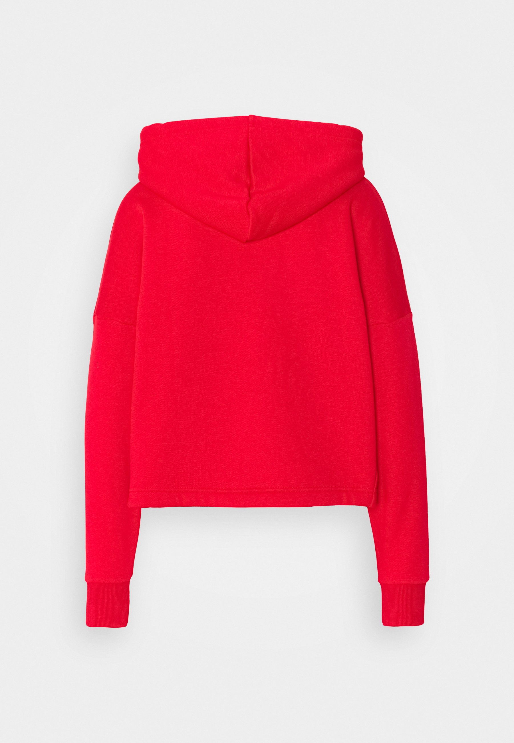 red hooded top