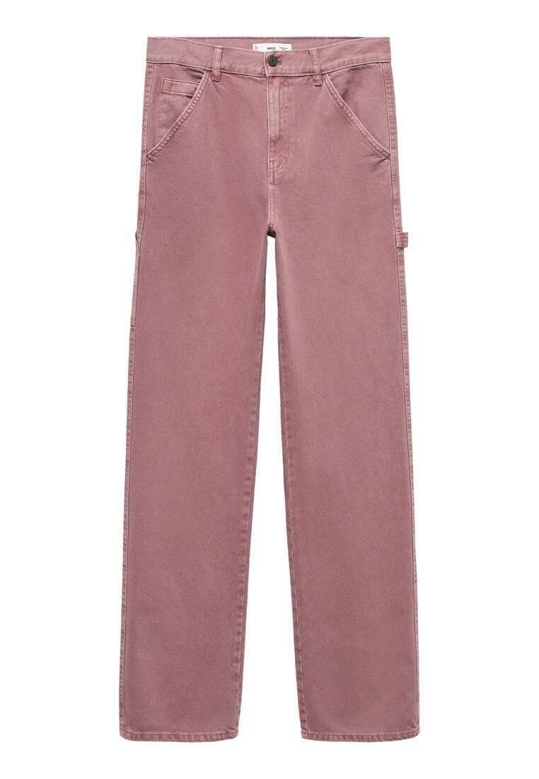 Mango Relaxed fit jeans paars