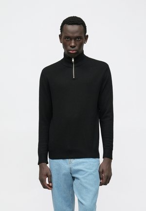 Jack & Jones JJEEMIL HALF ZIP - Pulover - black