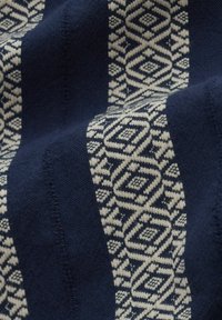 Next TEXTURED STRIPE SHORT SLEEVE WITH CUBAN COLLAR  - REGULAR FIT - Skjorter - navy
