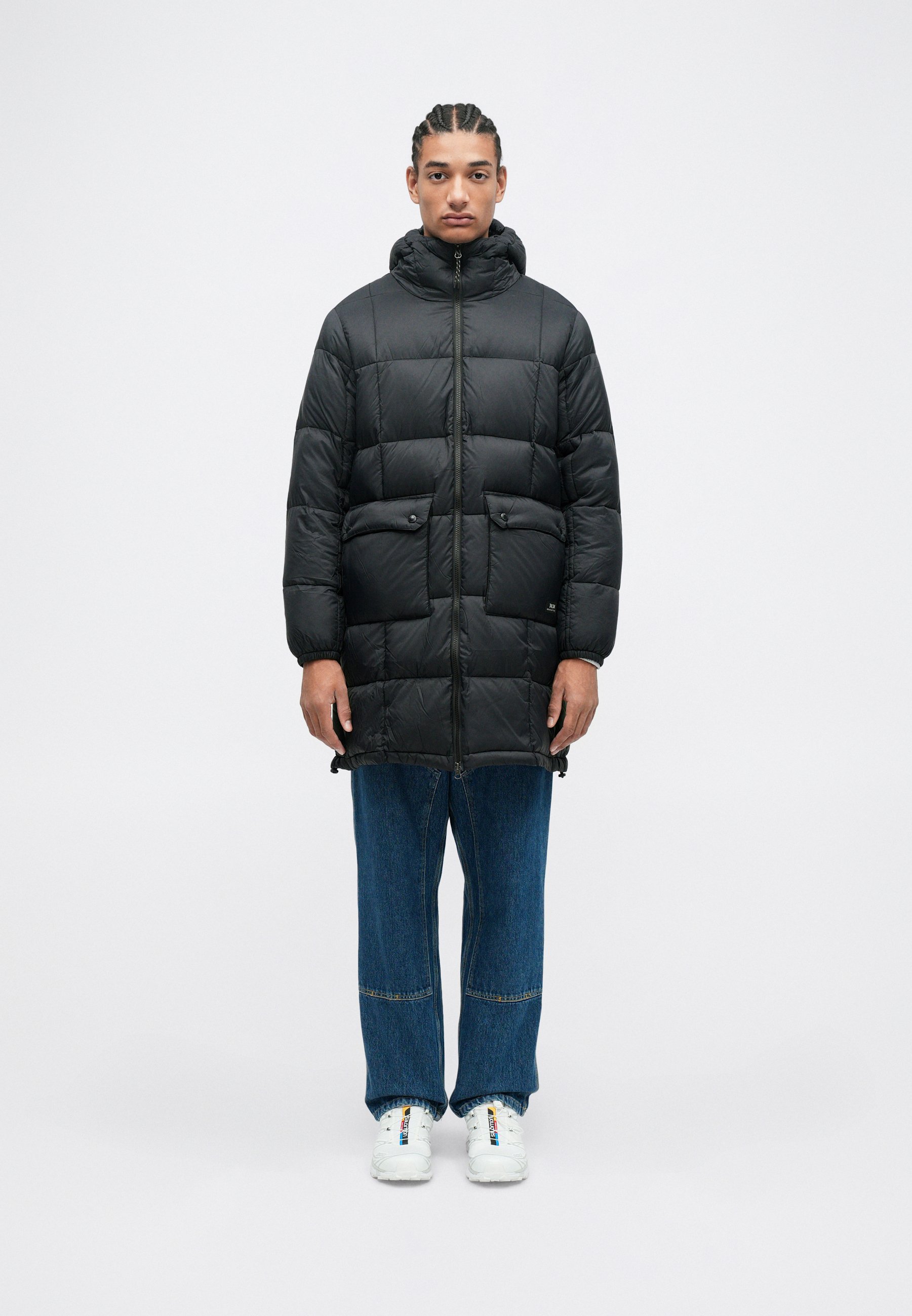 TAION VOLUME HOOD COAT UNISEX - Down coat - black - Zalando.co.uk