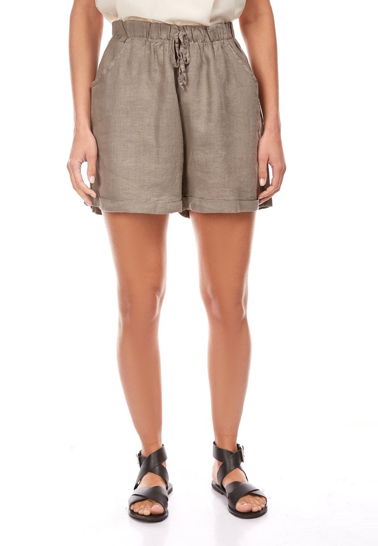Le Monde du Lin Shorts taupe Le Monde du Lin Shorts taupe