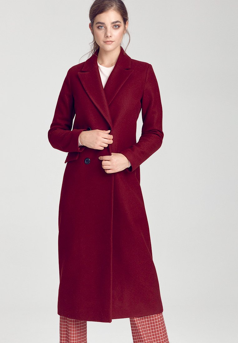 Nife Klassischer Mantel claret/bordeaux Zalando