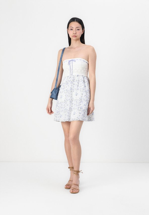 STRAPLESS MIX MINI DRESS  - Day dress2