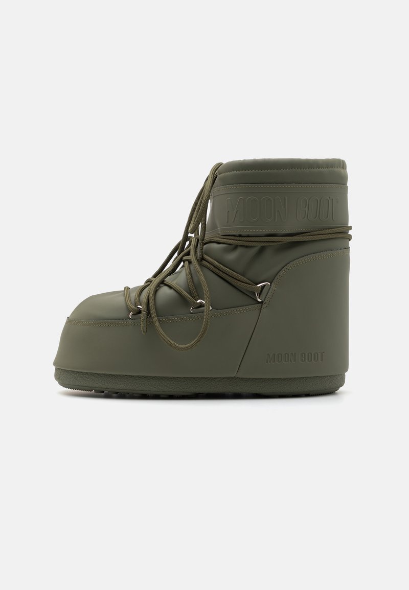 Moon Boot ICON LOW UNISEX - Nööritavad poolsaapad - khaki
