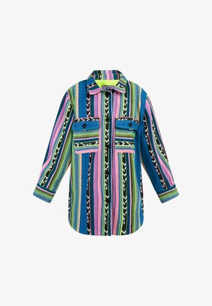 Abrigo corto - mehrfarbig neon grün