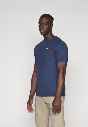 PUEZ DRY - Sport T-shirt - navy blazer