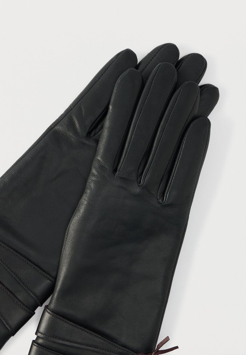 Gants Agnelle Rouge Taille 6.5 – Neufs, En Tricot Et Cuir, élégance Française