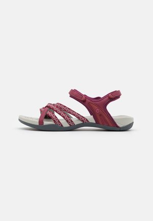 SAVANNA II - Walking sandals - red plum/boysenberry